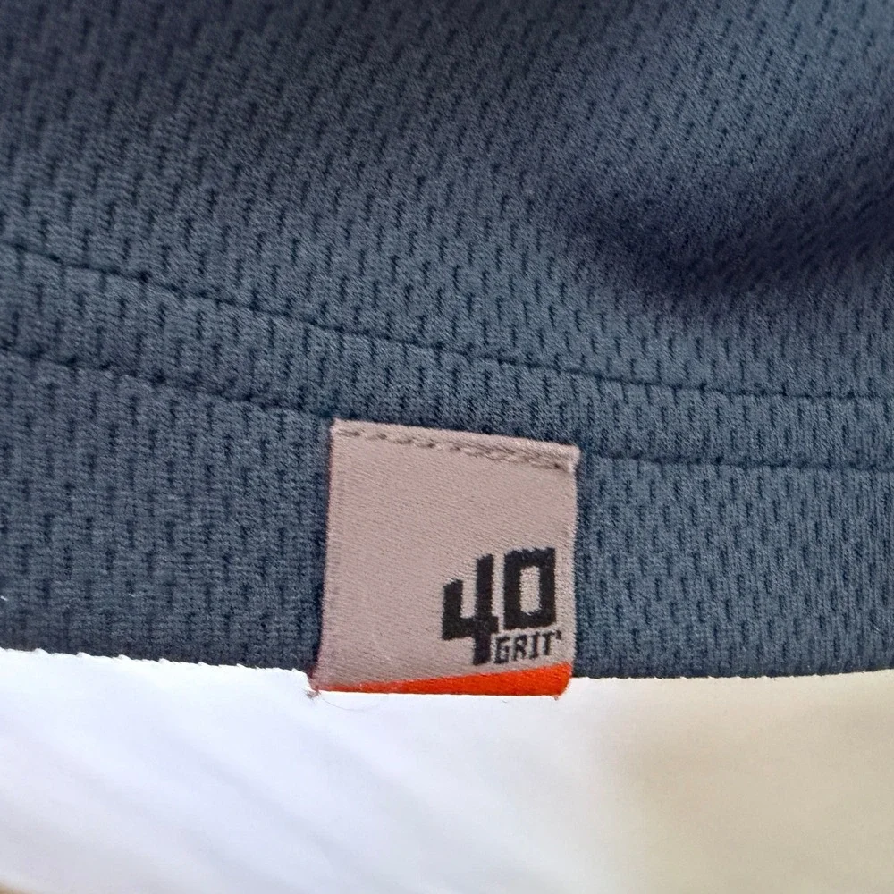 40 Grit Duluth Trading Co Mens XL Blue Short Sleeve Snap Polo Shirt 3237-26 - Picture 4 of 9